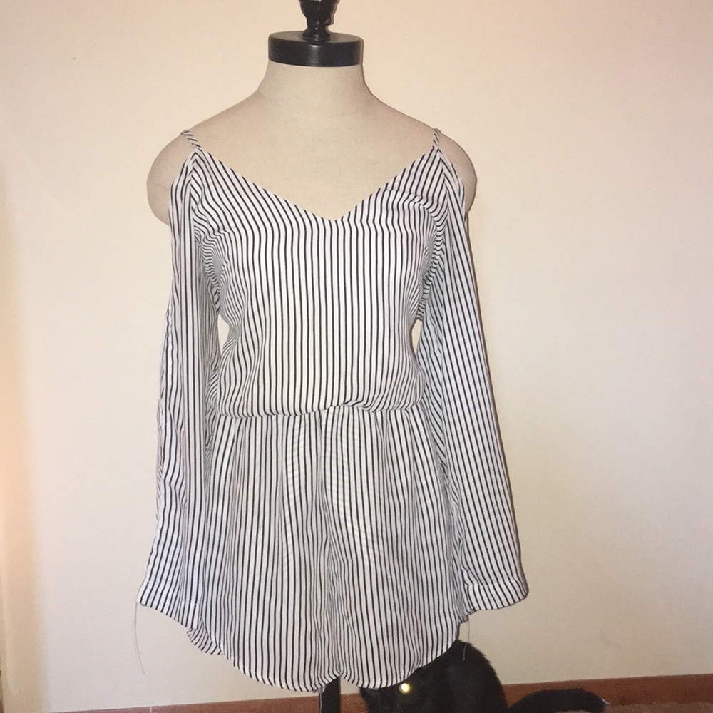 striped romper